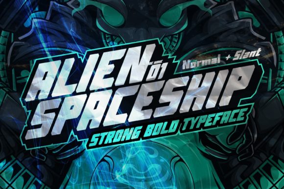 Alien Spaceship: A Futuristic Display Font for Bold Editorial Design
