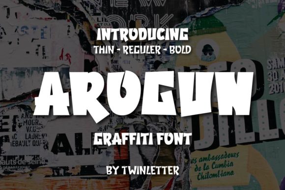 Arogun: A Futuristic Graffiti Font for Bold Branding