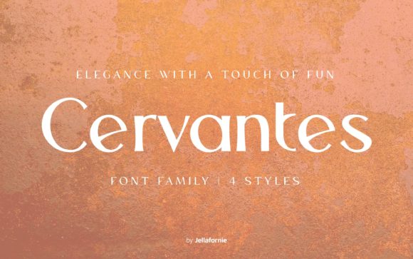 Cervantes: An Elegant Display Font for Editorial Design