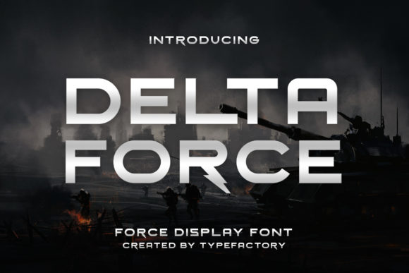 Delta Force: A Bold Display Font for Editorial Impact