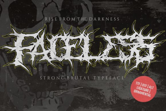 Faceless Font: A Bold Display Typeface for Business Branding