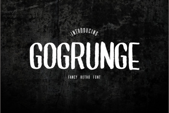GoGrunge: A Hand-Painted Font That Brings Energy to Editorial Design