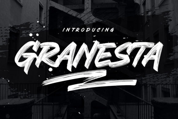 Granesta: A Bold Brushed Display Font for Web Design Impact