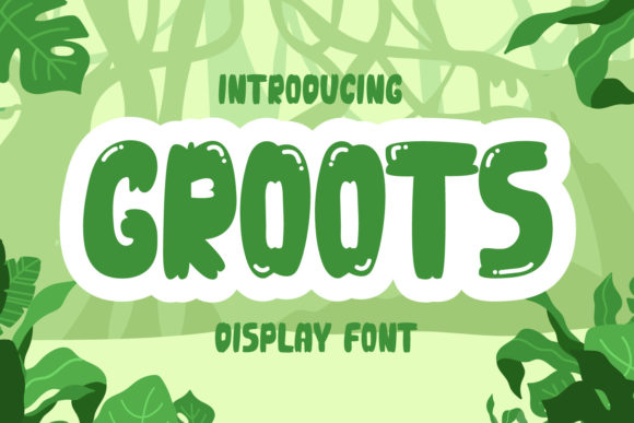 Groots: A Playful Display Font for Crafters and Product Designers