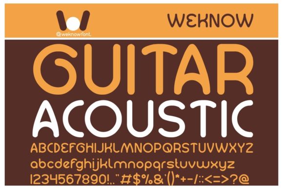 Guitar Acoustic: A Distinctive Display Font for Editors
