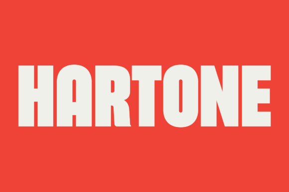 Hartone: A Bold Display Typeface for Crafters and Product Designers