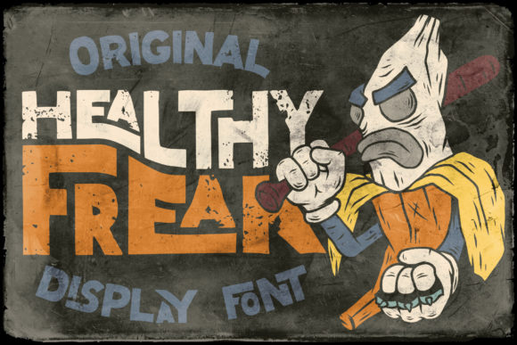 Healthy Freak: A Bold Display Font for Dynamic Branding Projects