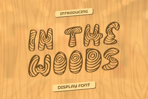 In the Woods: A Unique Display Font for Creative Branding