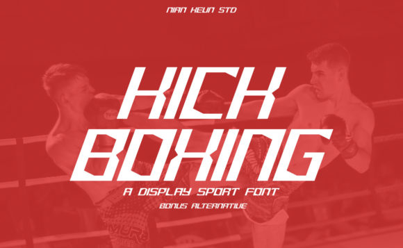 Kick Boxing: A Dynamic Display Font for Editorial Design