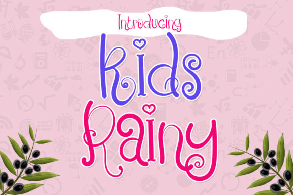 Kids Rainy: A Playful Display Font for Editorial and Digital Design
