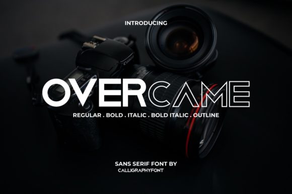 Overcame: A Bold Display Font for Modern Editorial Design