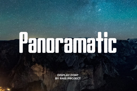 Panoramatic: A Vintage Display Font for Editorial Design