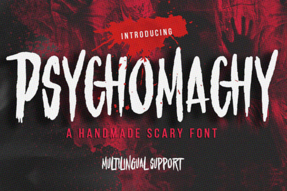 Psychomachy: A Dark Display Font Review for Creepy Branding