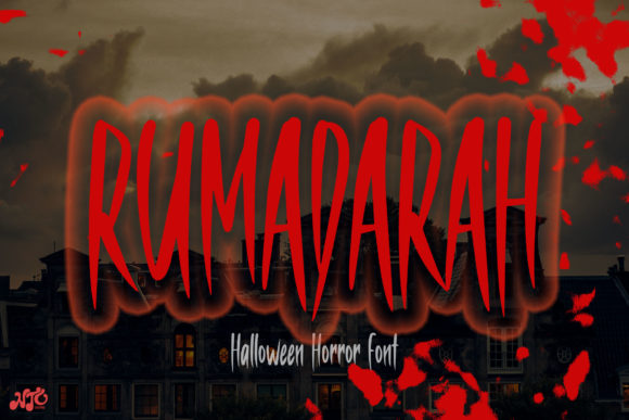 Rumadarah: A Bold Display Font for Editorial Design and Halloween-Themed Typography