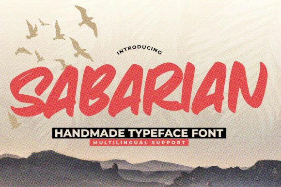 Sabarian: A Bold Display Font for Street-Style Branding