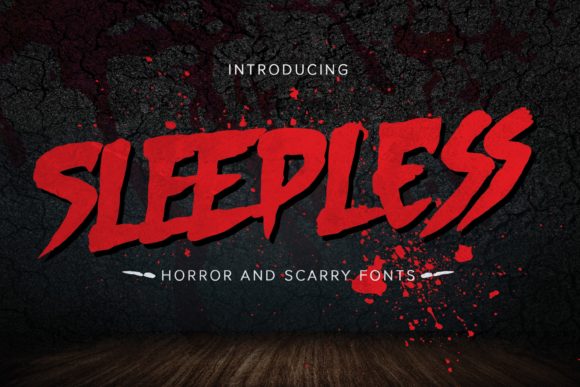 Sleepless: A Horror-Styled Display Font for Bold Brand Campaigns