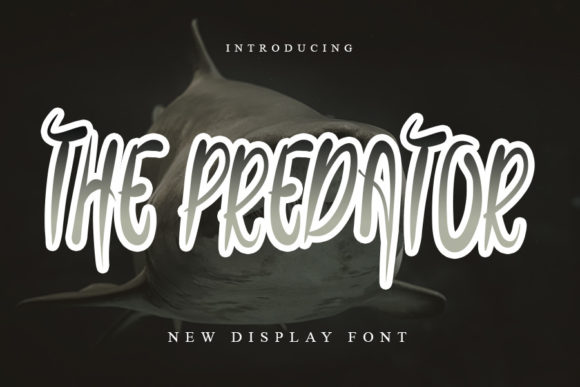 The Predator: A Bold Display Font for Impactful Marketing Visuals