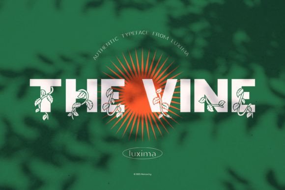 The Vine: A Bold Display Font for Crafters