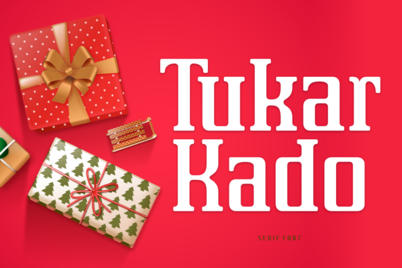 Tukar Kado: A Bold Display Font for Modern Branding
