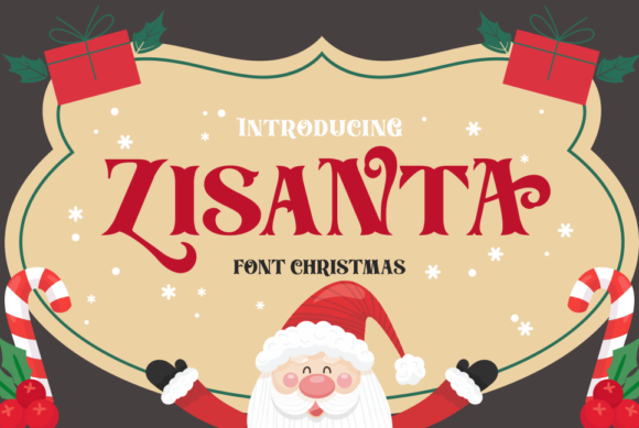 Zisanta: A Festive Display Font That Brings Holiday Magic to Handmade Products